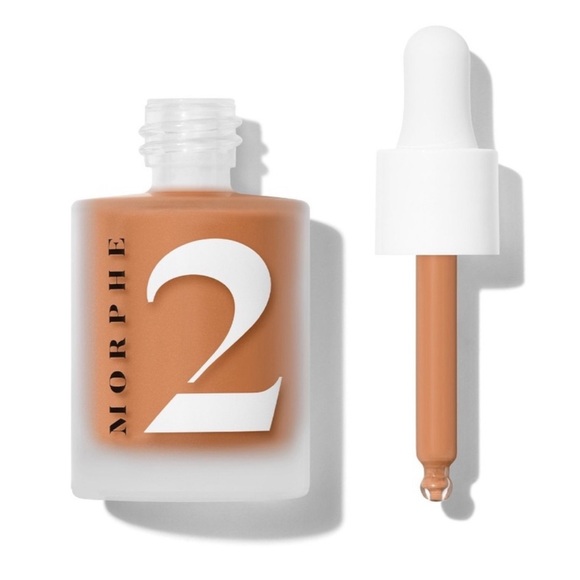 Morphe Foundation-Hint Of Cappuccino sheer to medium coverage Deep Tan w Neutral - Picture 1 of 7